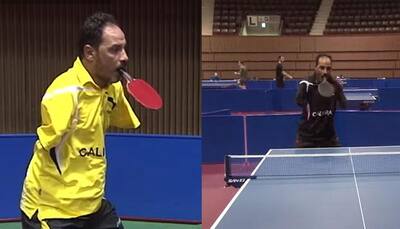 VIDEO: UNBELIEVABLE! Paralympian Ibrahim Hamato plays brilliant table tennis without hands