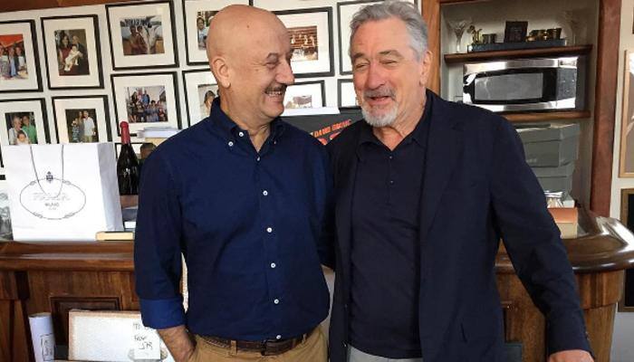 Anupam Kher meets Hollywood star Robert De Niro