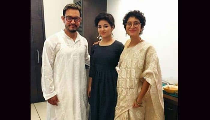 Aamir Khan celebrates Eid with &#039;Dangal&#039; daughter and wifey Kiran Rao! Pics inside