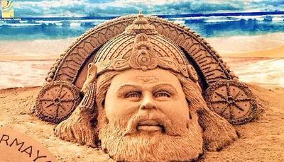 See PIC: Sand artist Sudarsan Pattnaik’s art pays ode to Lord Vishwakarma