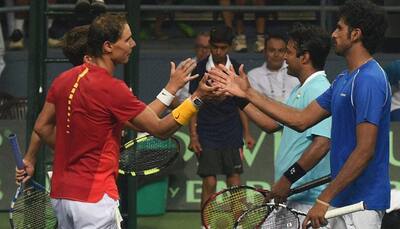 Olympic champs Nadal-Lopez pair leads Spain back to Davis Cup World Group; gain 3-0 lead over India