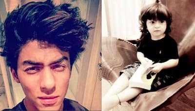 Shah Rukh Khan relearns Temple Run from AbRam and pick up lines from Aryan! Watch out