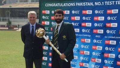 Misbah-ul-Haq receives Pakistan's first-ever ICC Test Championship mace