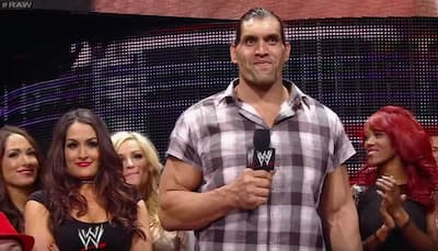 Watch it to belive it! The Great Khali singing in English at WWE arena