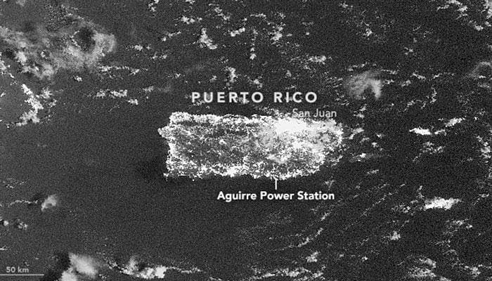 Nighttime images of Puerto Rico before and after outage - As seen from space! (See pics)