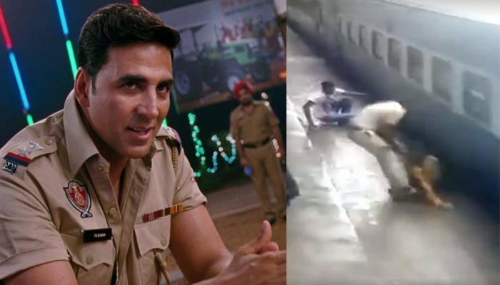 Slow salute: Akshay Kumar praises brave constable for saving woman&#039;s life – Watch video