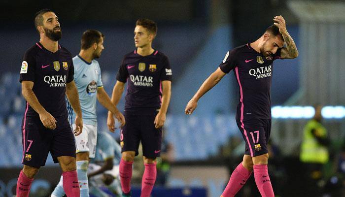 Barcelona defeated and Real Madrid held as Atletico go top of La Liga table