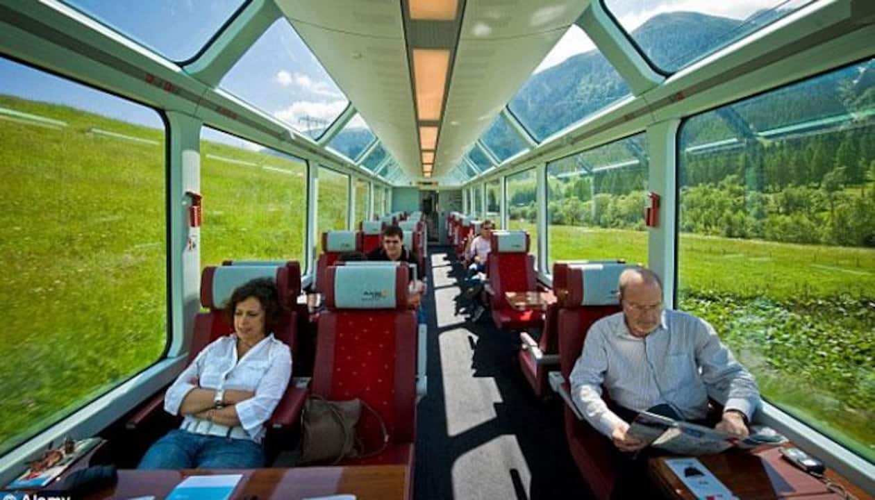 Glass Ceiling Train Switzerland Shelly Lighting