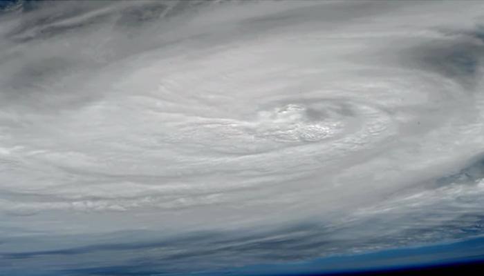 Space station cameras capture new views of 'Hurricane Nicole' as it moves away from Bermuda - Watch video!