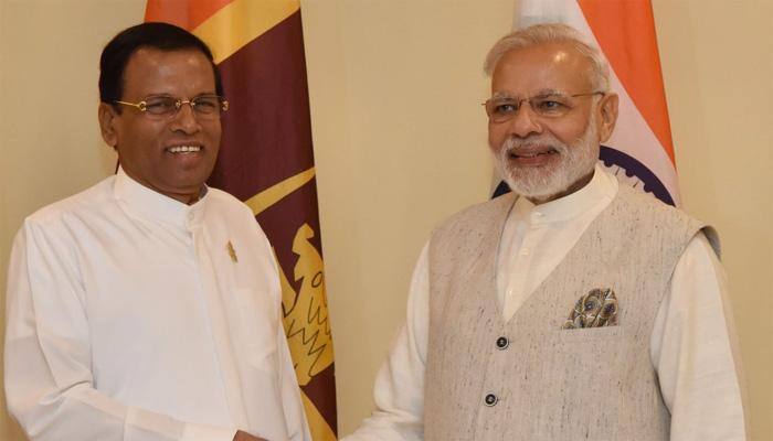 BRICS Summit: PM Narendra Modi meets Sri Lankan President Maithripala Sirisena