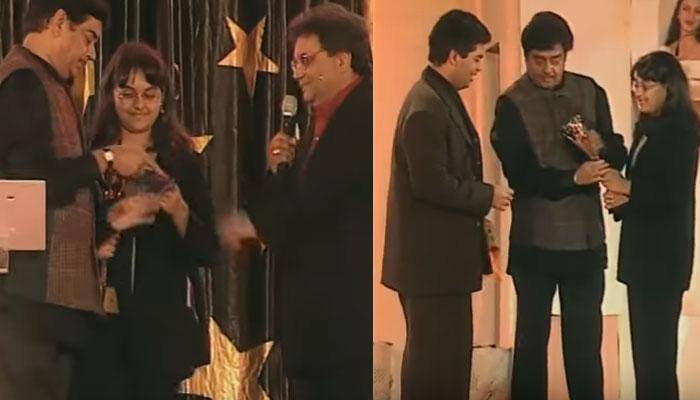 Throwback: When cute little Sonakshi Sinha presented award to young Karan Johar – Watch video