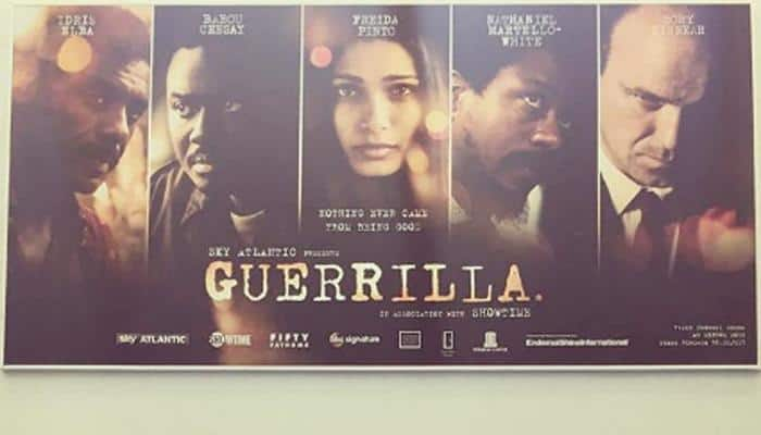 Freida Pinto gears up with team for her latest &#039;Guerrilla&#039; 