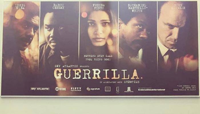 Freida Pinto gears up with team for her latest 'Guerrilla' 