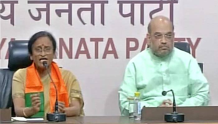 Rita Bahuguna Joshi joins BJP, blames exit on Rahul Gandhi, Prashant Kishor; Congress calls her 'traitor, migratory bird'