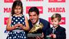 Barcelona star Luis Suarez picks up Golden Shoe after prolific last season