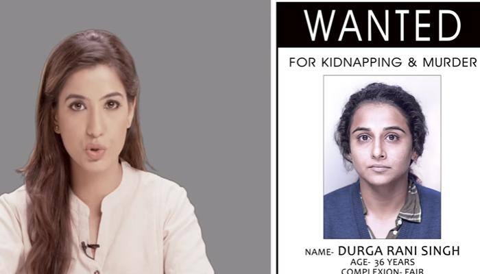 Kahaani 2: Vidya Balan 'wanted' for kidnapping and murder