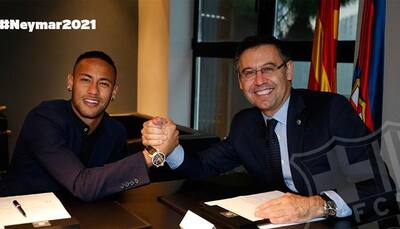 Neymar snubs Manchester United, PSG again; signs new five-year Barcelona contract