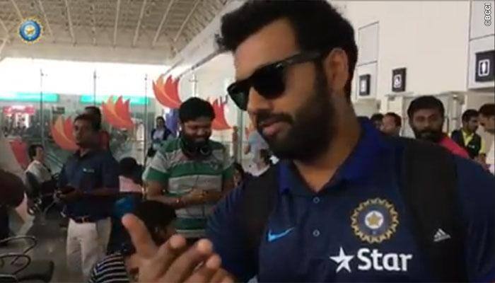 Here&#039;s what Rohit Sharma does to Team India members while travelling — WATCH