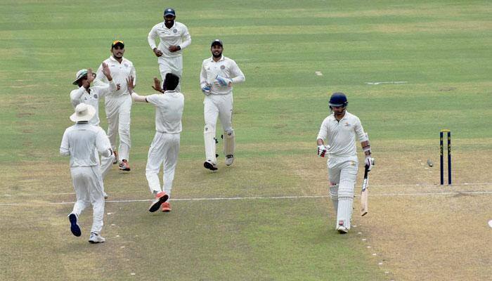 Ranji Trophy: Hyderabad&#039;s Akash Bhandhari takes 4 wickets without conceding a run; Himachal all out for 36