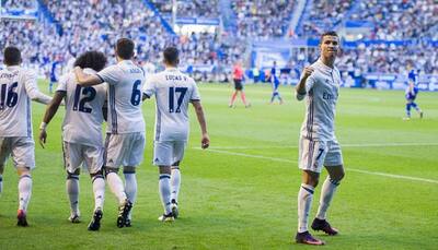 Real Madrid go 3 points clear on top of La Liga table; Atletico Madrid beat Malaga in 4-2 thriller