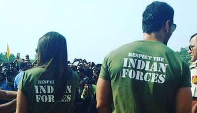 'Force 2' promotions: Sonakshi Sinha, John Abraham pay tribute to soldiers at India Gate