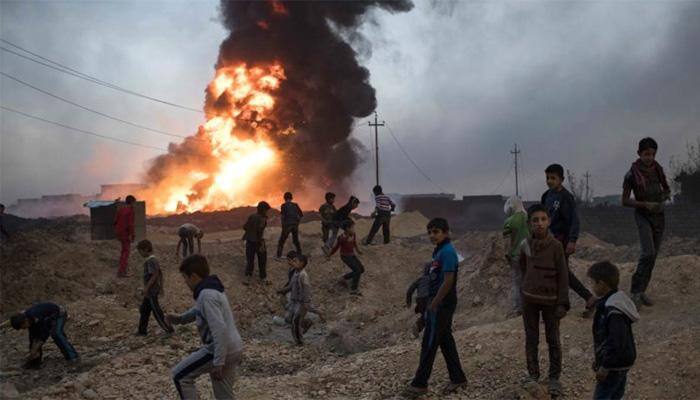 Iraqi troops battle Islamic State for last town south of Mosul