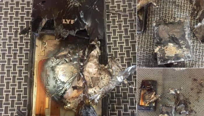 Reliance Lyf smartphone &#039;explodes&#039;, &#039;bursts into flames&#039;; pictures set social media on fire