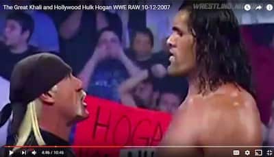 When The Great Khali dared to challenge legendary Hulk Hogan and faced consequences– Watch