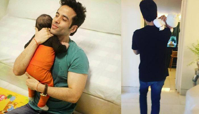 Tusshar Kapoor&#039;s latest pic with son Laksshya will melt your heart right away!