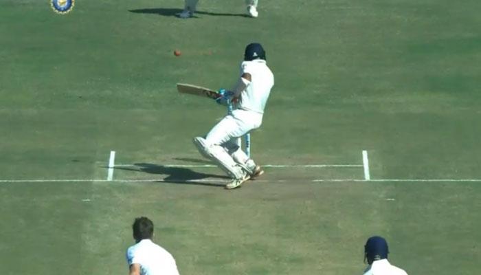 Peppered with repeated bouncers, Cheteshwar Pujara got hit on helmet not once but twice – VIDEO Peppered with repeated bouncers, Cheteshwar Pujara got hit on helmet not once but twice – VIDEO