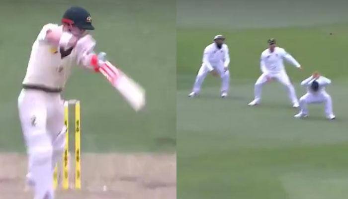 WATCH: Dean Elgar&#039;s weird &#039;duck&#039; which gave David Warner a life during 2nd Australia-South Africa Test