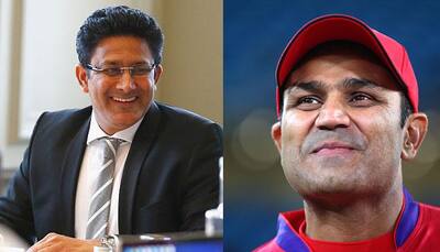 WATCH: Anil Kumble blames Virender Sehwag for not scoring his second Test hundred