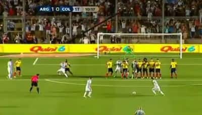 WATCH: Lionel Messi's amazing free-kick goal against Colombia in World Cup 2018 qualification match