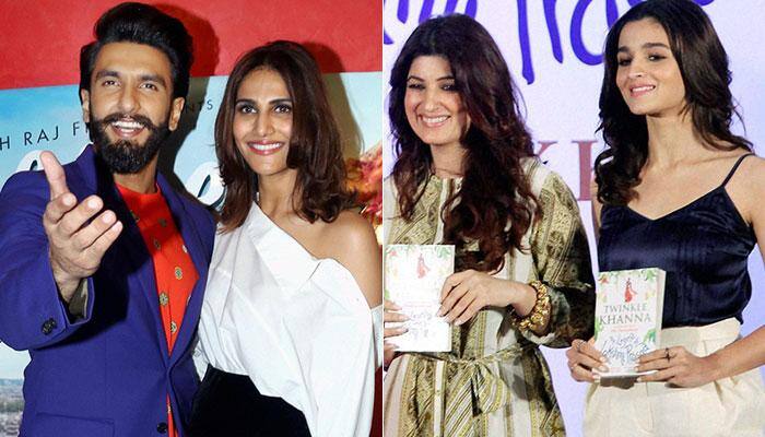 Ranveer Singh, Vaani Kapoor, Twinkle Khanna and Alia Bhatt at the book launch of The Legend of Lakshmi Prasad