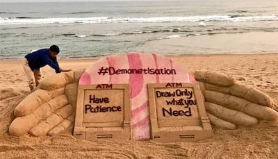Demonetisation: Sudarsan Pattnaik’s sand art will inspire you to support Prime Minister Narendra Modi’s war against black money