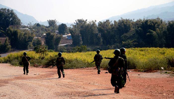 Eight dead in fighting in Myanmar town on China border