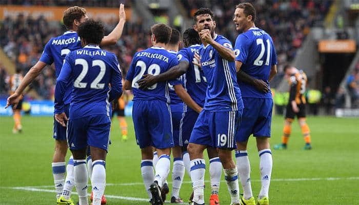 Poacher Diego Costa sends Chelsea top of EPL table