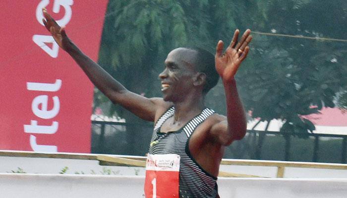 Delhi Half Marathon: Olympic medallist Eliud Kipchoge wins men&#039;s race, Ethiopia&#039;s Degefa clinches women&#039;s title