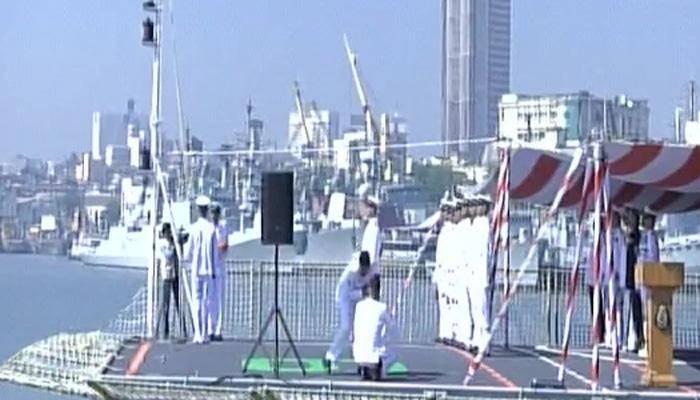 Made in India guided missile destroyer INS 'Chennai' joins Navy