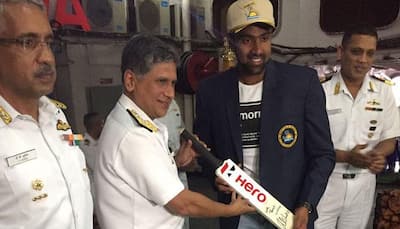 India vs England: R Ashwin fulfills promise, celebrates Visakhapatnam win with navy sailors