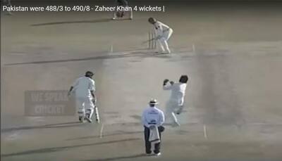 From 488/3 to 490/8, Zaheer Khan bamboozled Pakistan batsmen with 4 swift wickets - Video