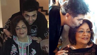 That's how the Johars 'pout'! See pic of Karan posing with mommy