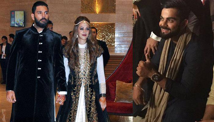 WATCH: Virat Kohli puts dancing shoes on at Yuvraj Singh – Hazel Keech&#039;s sangeet ceremony