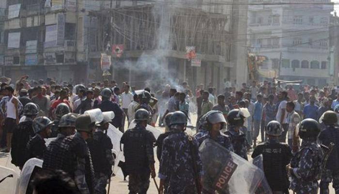 Protests in Nepal against constitution amendment proposal