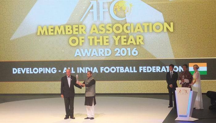 India win AFC developing member award at Asian football&#039;s annual gala