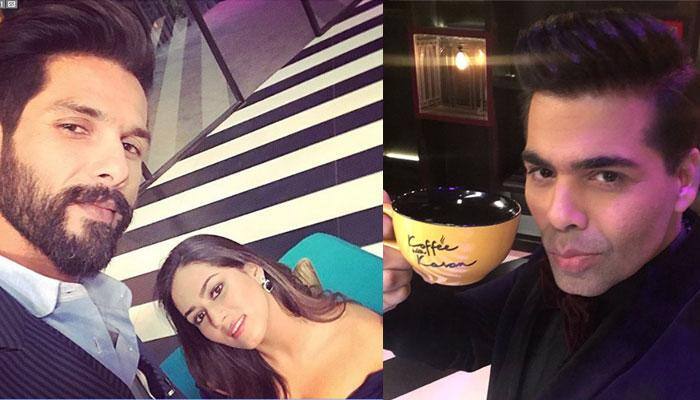 Shahid Kapoor and Mira Rajput&#039;s &#039;Koffee date&#039; with Karan&#039;! 