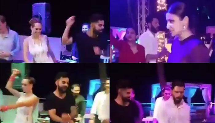 Virat Kohli, Anushka Sharma dance with newly-weds Yuvraj Singh, Hazel Keech — WATCH VIRAL VIDEO