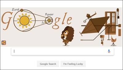Google Doodle marks 340th anniversary of Ole Rømer's determination of the speed of light