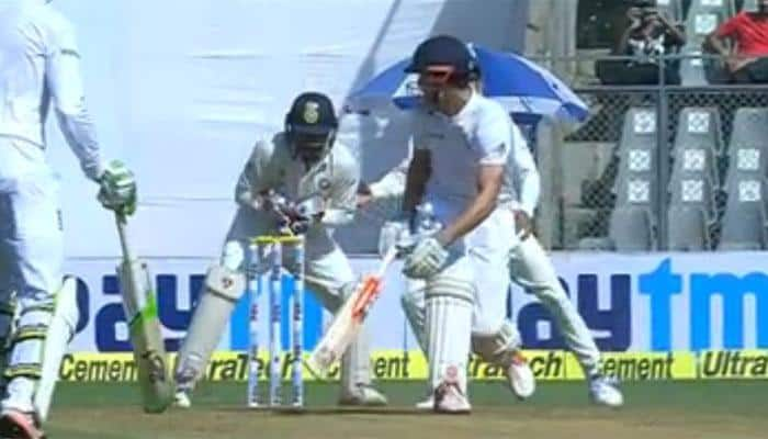 WATCH: Ravindra Jadeja removes Alastair Cook again, this time with Parthiv Patel&#039;s help