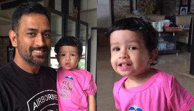 MS Dhoni shares cute photo of daughter Ziva